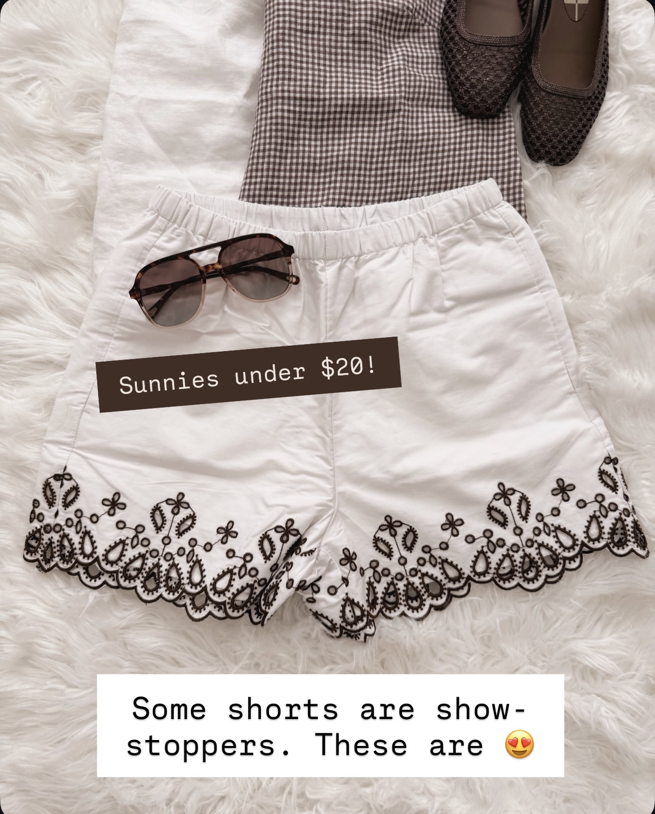 I keep reaching for these because they're so much more flattering than regular shorts.

white embroidered shorts, summer shorts outfit, casual chic shorts, dressy shorts women, embroidered hem shorts, white summer bottoms, vacation outfit shorts, brunch outfit ideas, feminine shorts style, elevated casual wear, white shorts outfit, summer fashion finds, resort wear shorts, cute summer shorts

#LTKOver40 #LTKSeasonal #LTKTravel