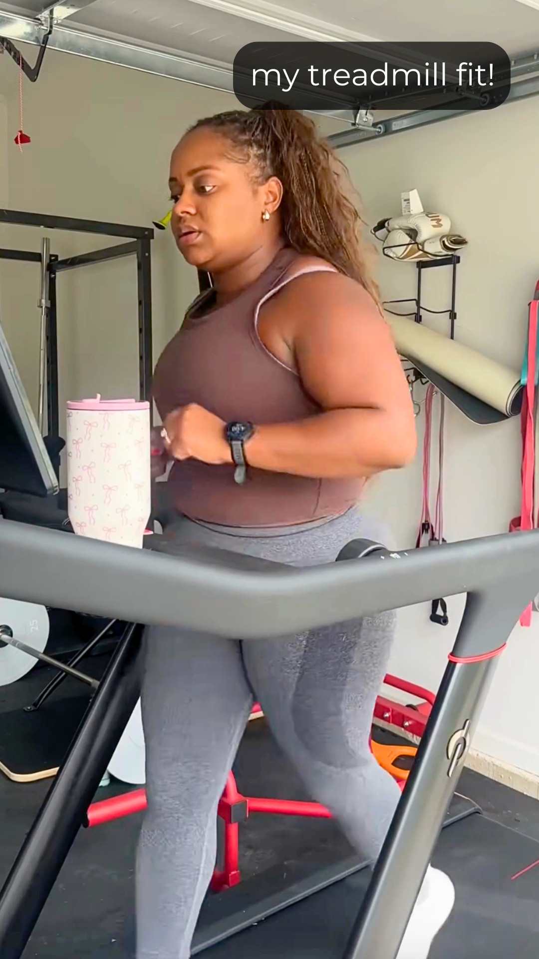 My treadmill fit! Some days it’s just about showing up and getting the miles in. Comfortable and easy. 

 #LTKfitnessgoals #LTKActive #LTKMidsize