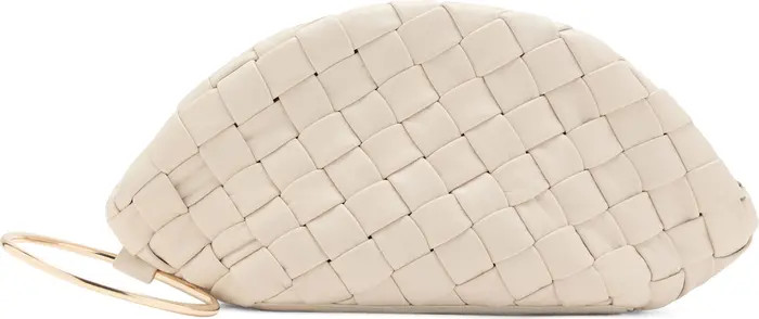 MANGO Woven Leather Clutch | Nordstrom | Nordstrom