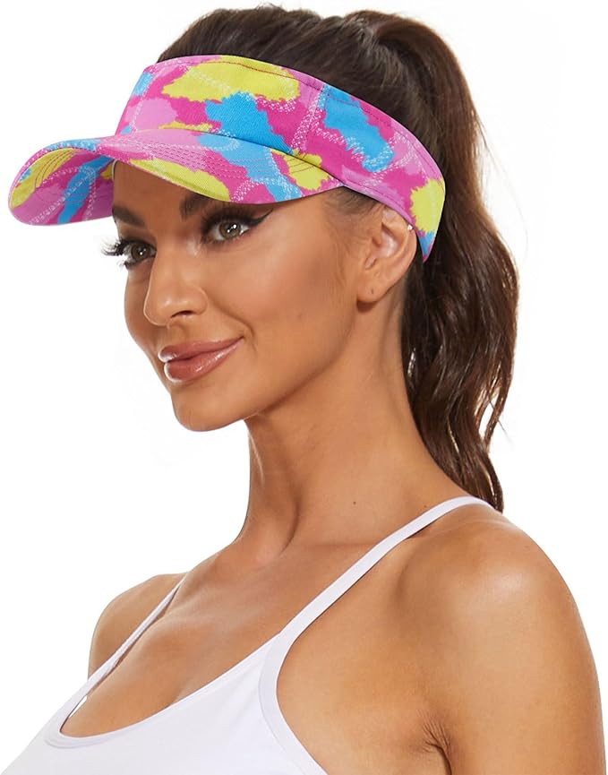 Zando Womens Visor Hats for Women Cotton Adjustable Sun Visors for Women Sports Outdoor Unisex Go... | Amazon (US)