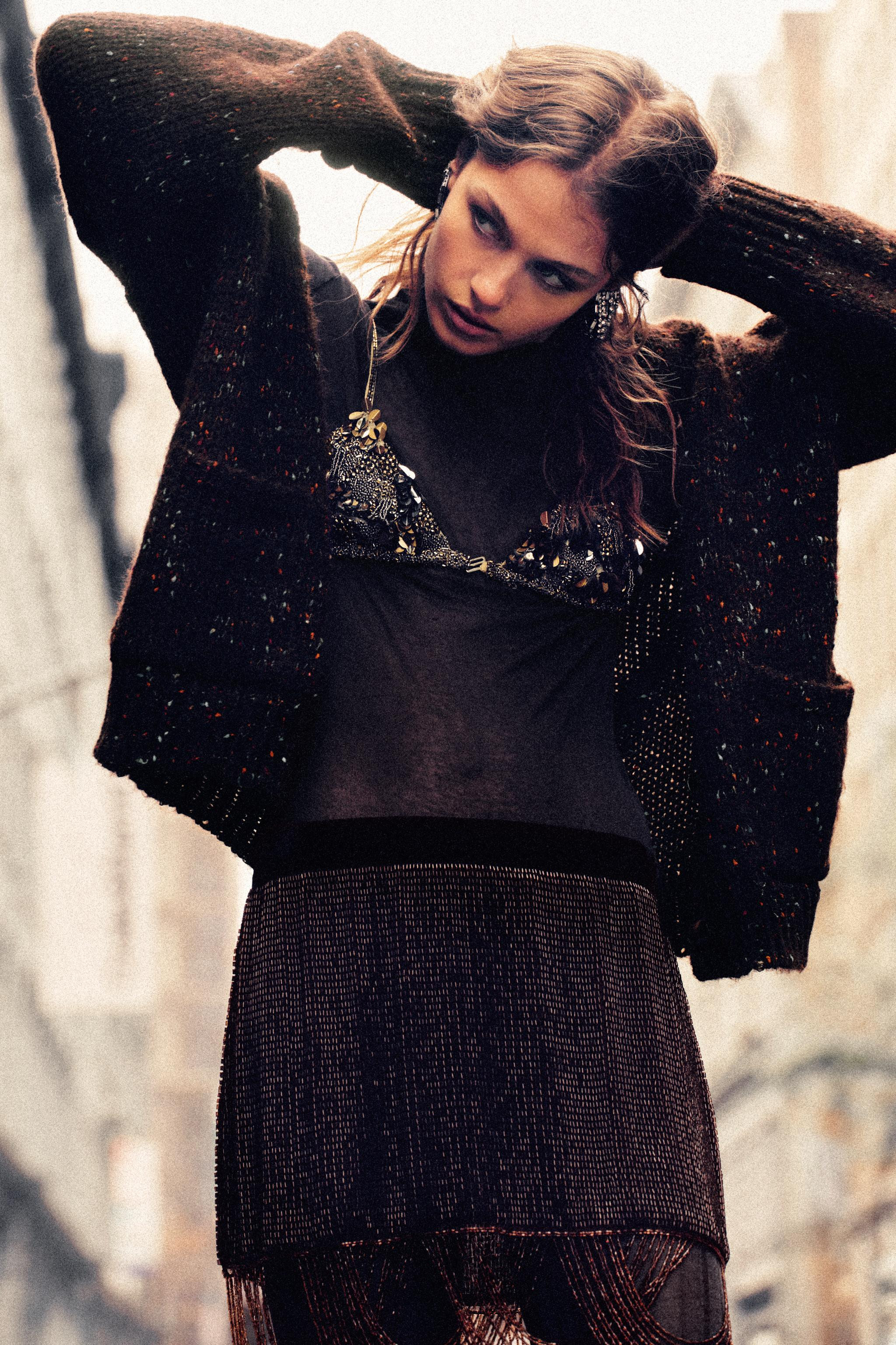 OVERSIZE PINCHITA KNIT CARDIGAN | Zara UK