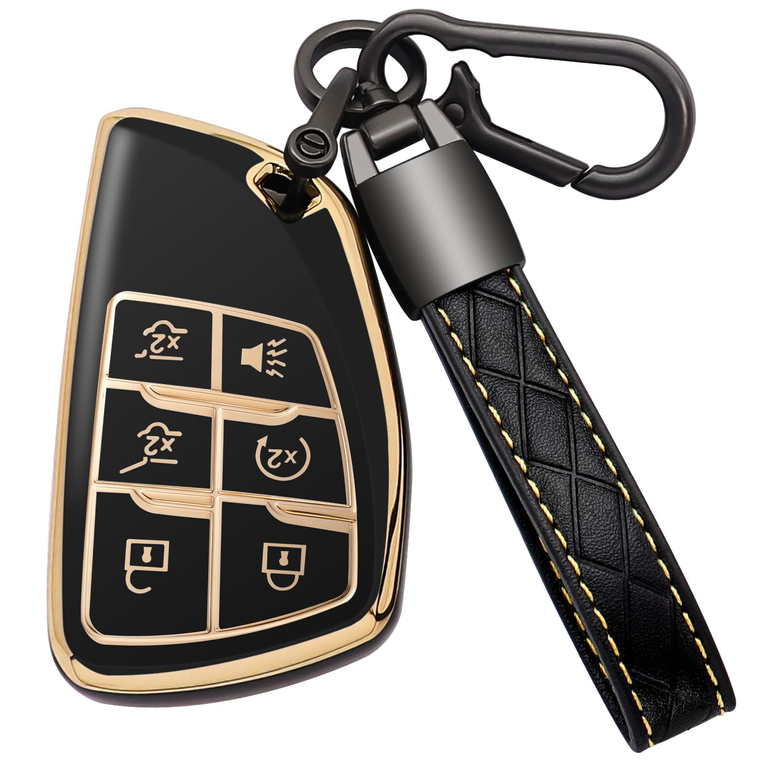 for Chevy Key Fob Cover with Keychain Soft TPU Key Case Shell Holder Fits for 2021 2022 2023 Chev... | Amazon (US)