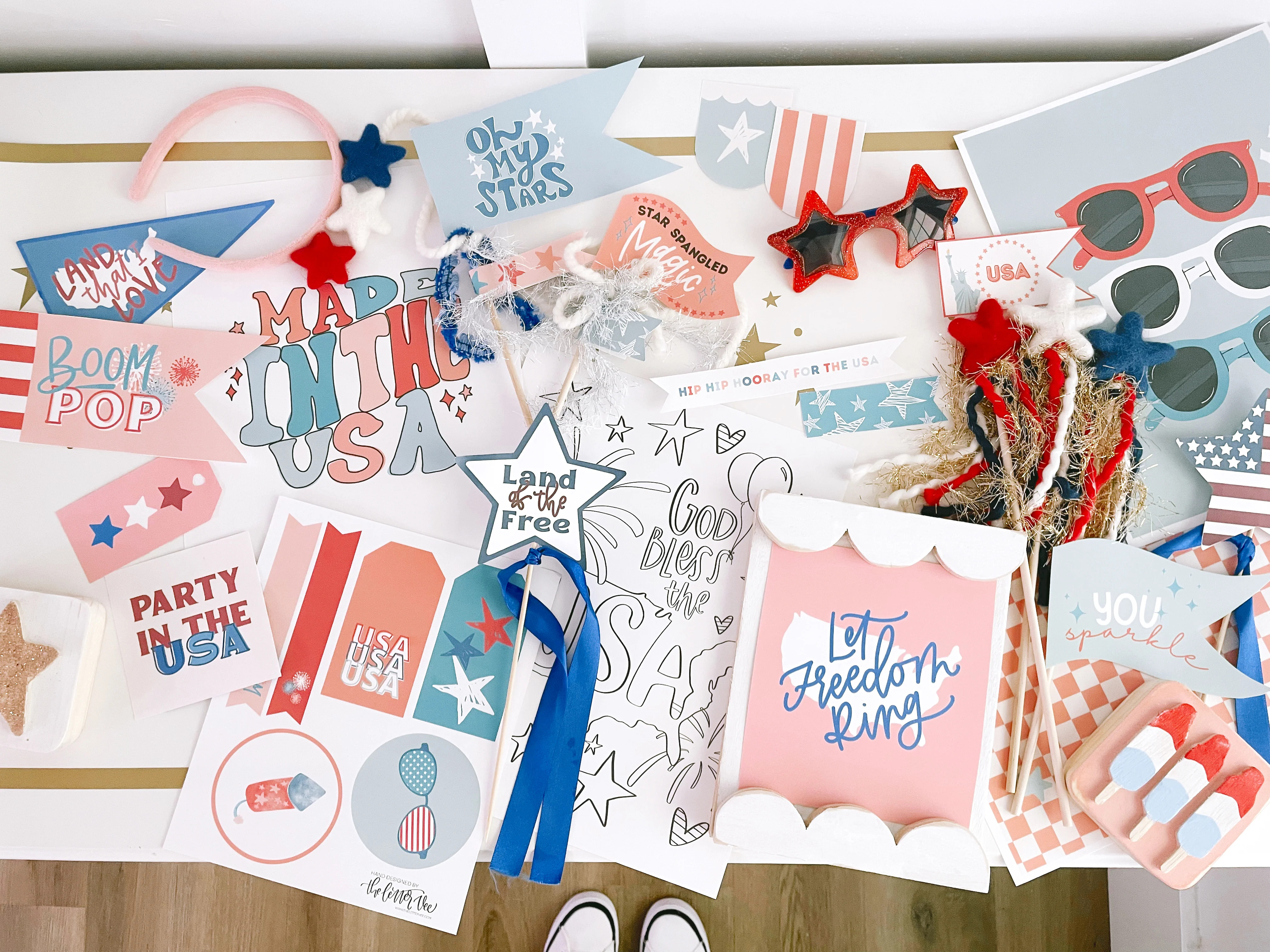 Made in the USA | Printable Bundle | The Letter Vee