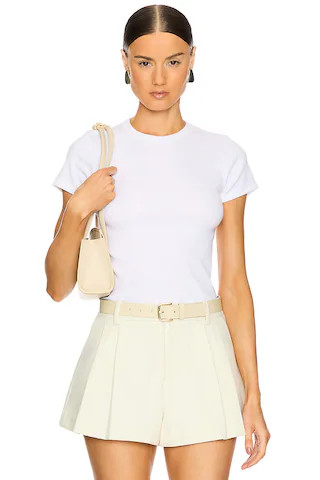 LESET Kelly Slim Fit Tee in White from Revolve.com | Revolve Clothing (Global)