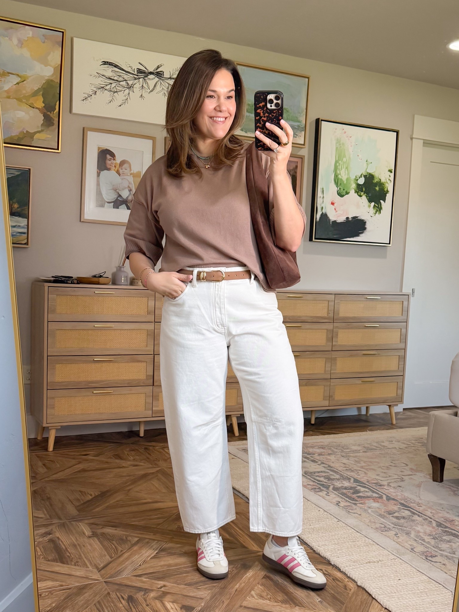 Today’s ootd. 



Casual outfit ideas, spring style, midsize style, size 10 outfit, size 12 outfit, simple style, barrel jeans, madewell jeans, white denim, white jeans for spring, denim style finds, denim outfit ideas, jeans and a t shirt style.

#LTKMidsize #LTKOver40 #LTKootd
