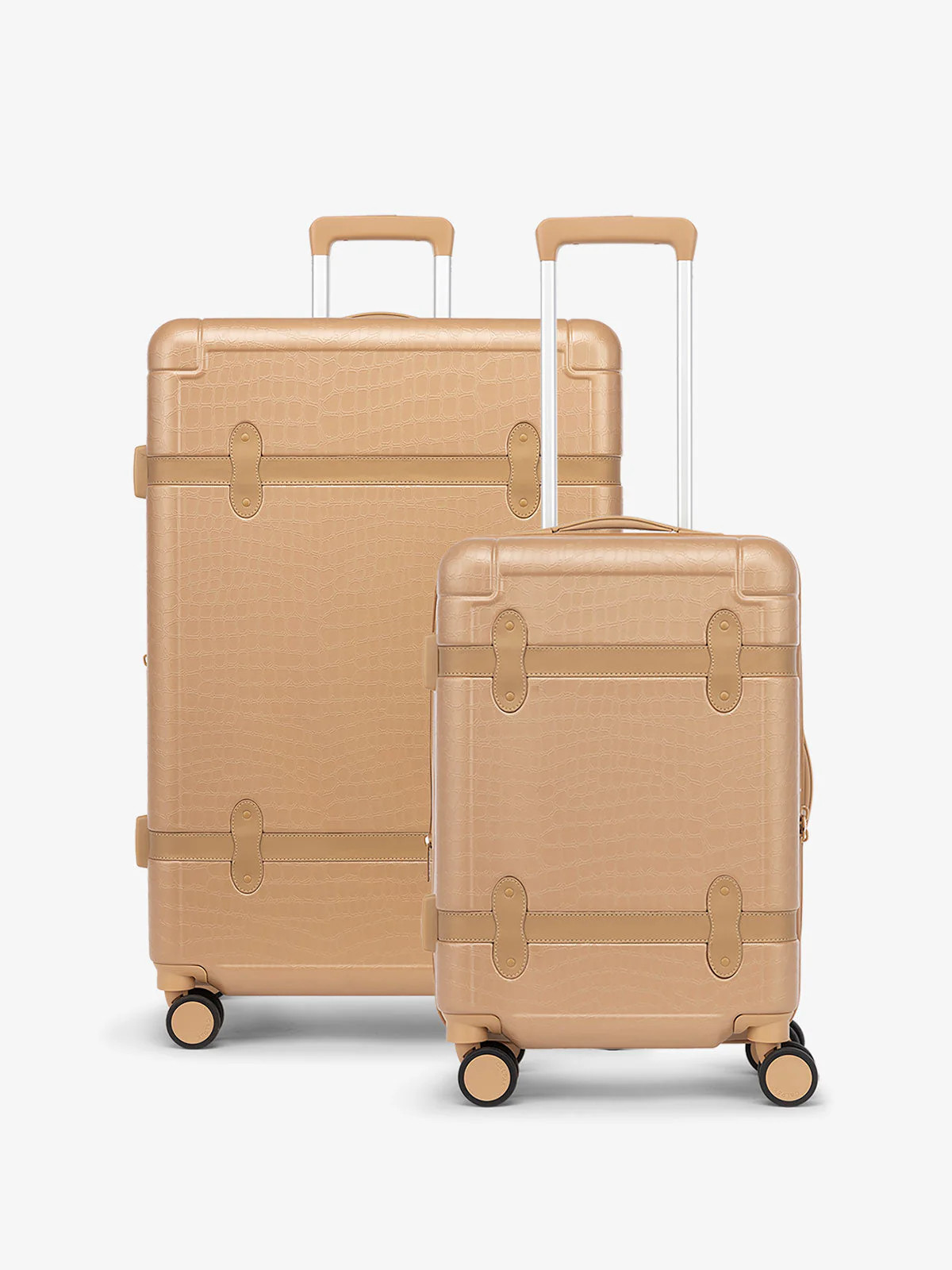CALPAK Trnk 2-Piece Luggage Set in Tan | Travel Suitcase Set | CALPAK