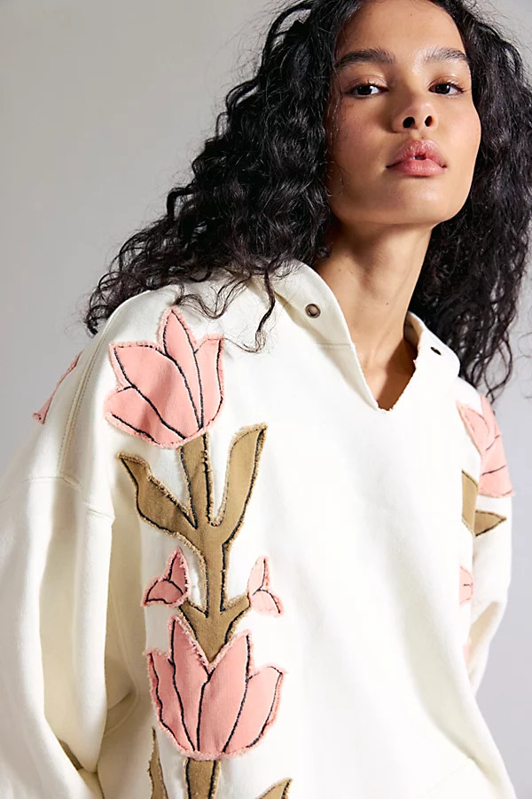 We The Free It's A Vibe Flowers Hoodie | Free People (Global - UK&FR Excluded)