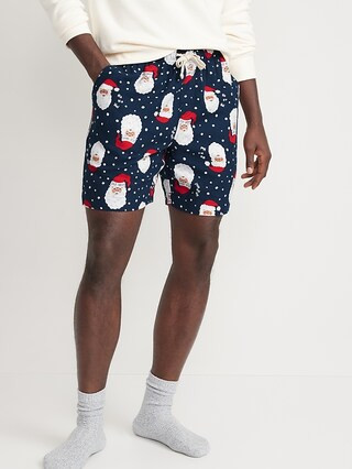 Matching Printed Flannel Pajama Boxer Shorts for Men --7-inch inseam | Old Navy (US)