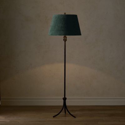 Keeley Black Floor Lamp | Frontgate