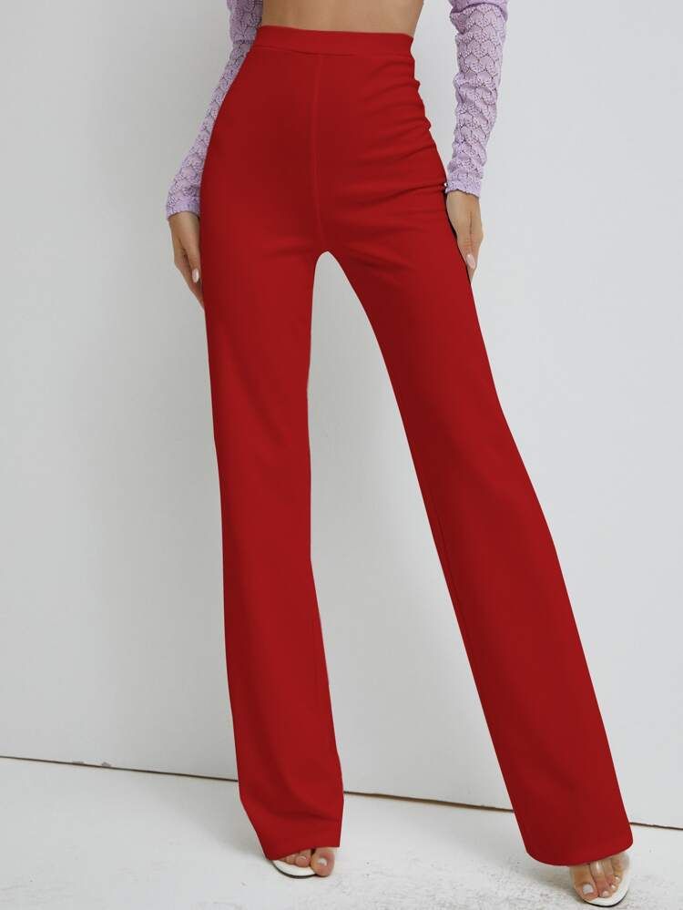 SBetro High Waist Straight Leg Pants | SHEIN