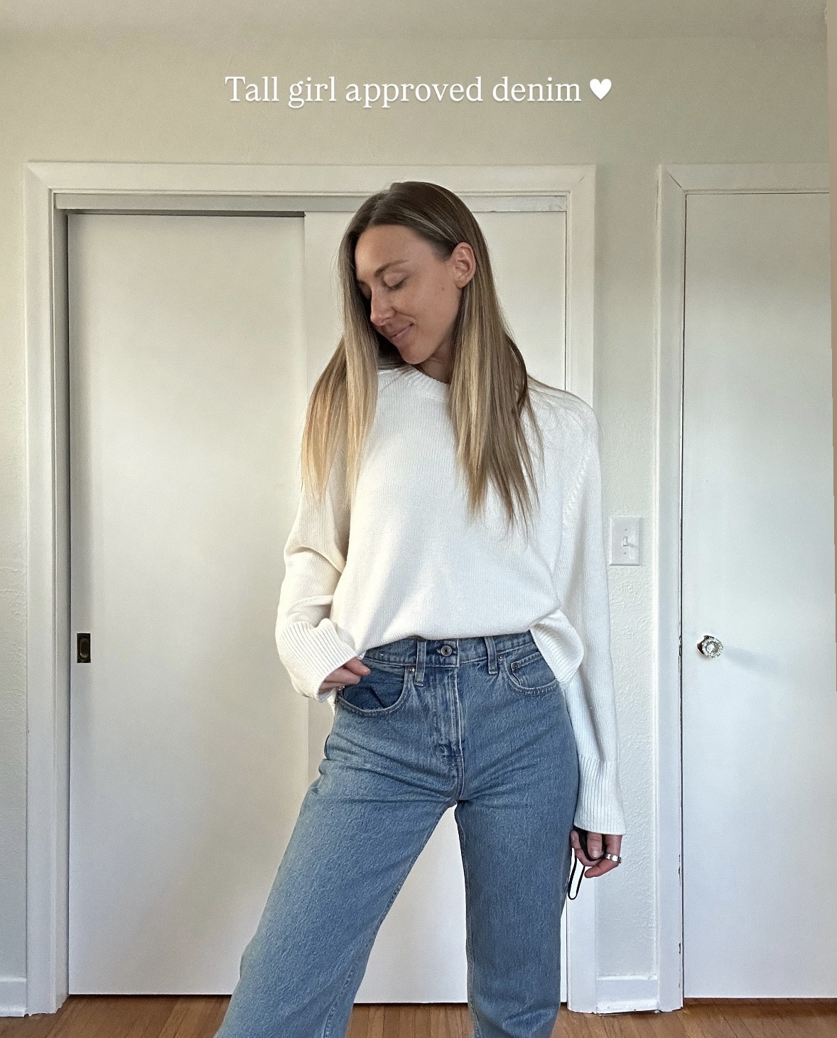  Abercrombie is one of my go to brands for tall sizes because the inseam options are actually long enough and the fit is so flattering. This is the kind of everyday outfit formula I keep on repeat for winter and early spring. High waisted wide leg jeans plus a cozy neutral sweater is effortless, polished, and comfortable. Shop my exact Abercrombie tall jeans and sweater linked on LTK under tall girl fashion, tall denim, and wardrobe essentials.

#LTK #LTKStyle #LTKFinds #LTKSale #Abercrombie #AbercrombieStyle #TallGirlFashion #TallDenim #TallJeans #LongInseam #WideLegJeans #HighWaistedJeans #NeutralOutfit #CapsuleWardrobe #EverydayOutfit #WinterOutfits #SpringOutfits #CasualChic #OutfitInspo #DenimOutfit

#LTKTall #LTKgrwm #LTKootd