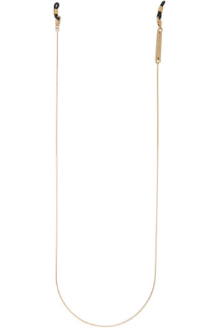 Gold Slinky Eyewear Chain | SSENSE 