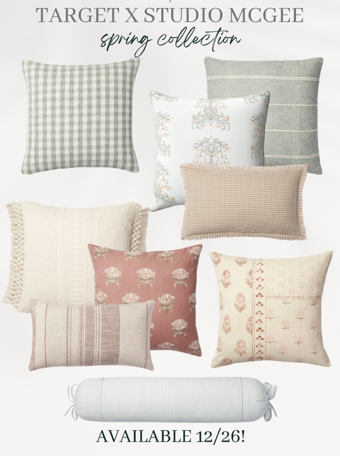 Target studio McGee pillows, spring decor, home decor, 

#LTKstyletip #LTKsalealert #LTKhome