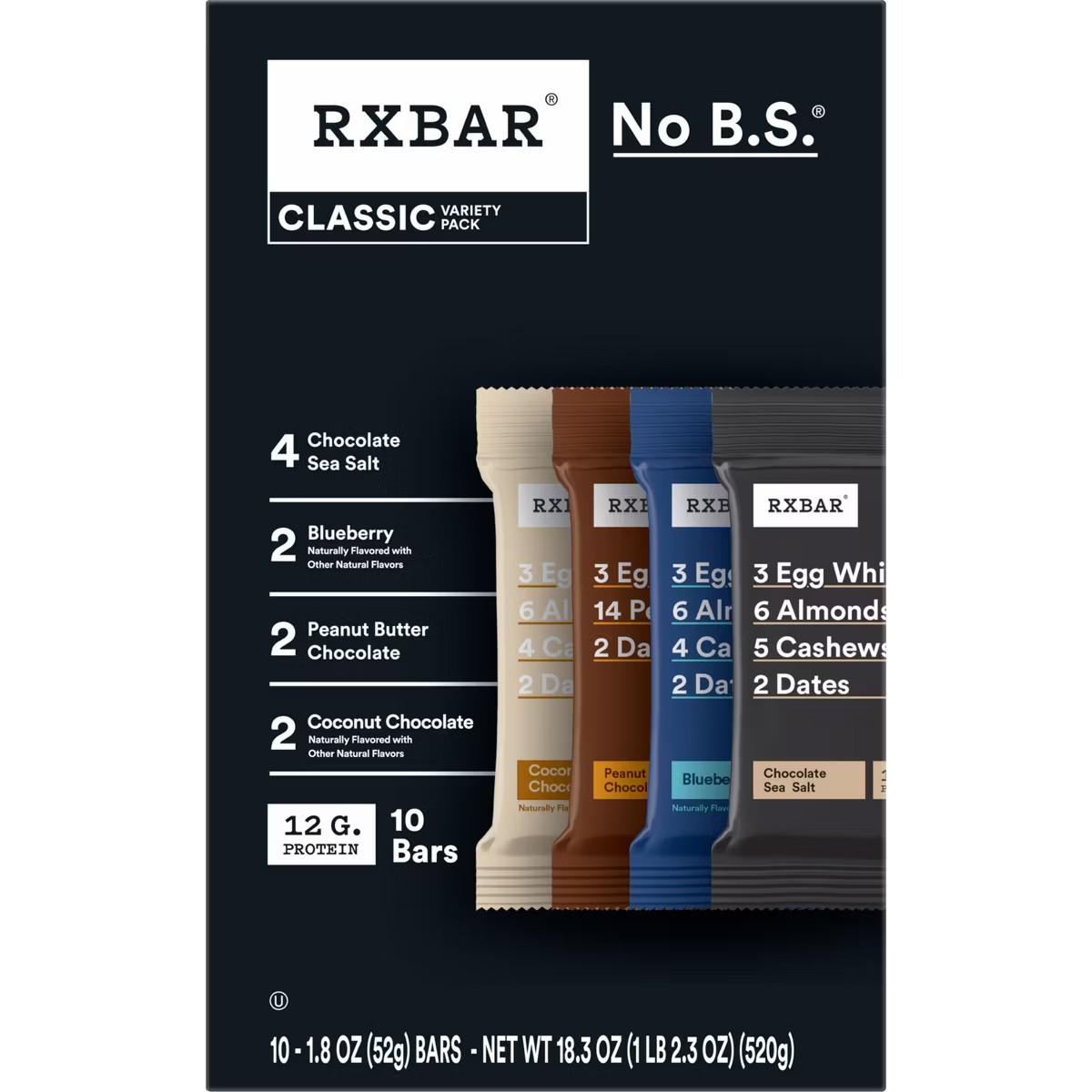 RXBAR Protein Bars Variety Pack - 18.3oz/10ct | Target