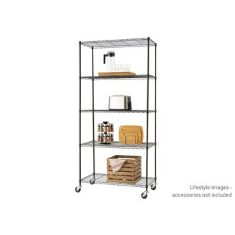 TRINITY  Steel 5-Tier Utility Shelving Unit (36-in W x 18-in D x 71-in H) | Lowe's