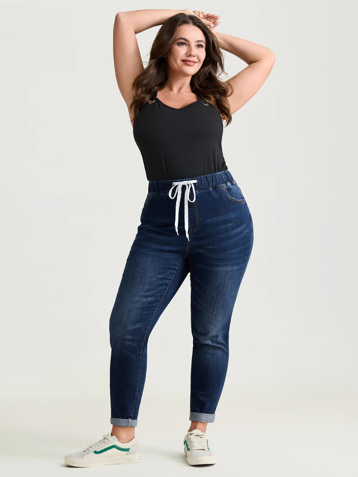 Pull-On Stretchy Skinny-Fit Jeans | Bloomchic
