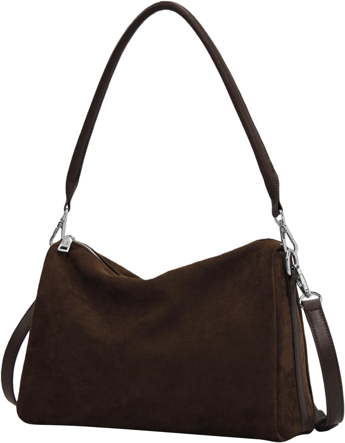 Suede Tote Bags for Women, Suede Purse Handbag Vintage Slouchy Hobo Shoulder Crossbody Bag | Amazon (CA)