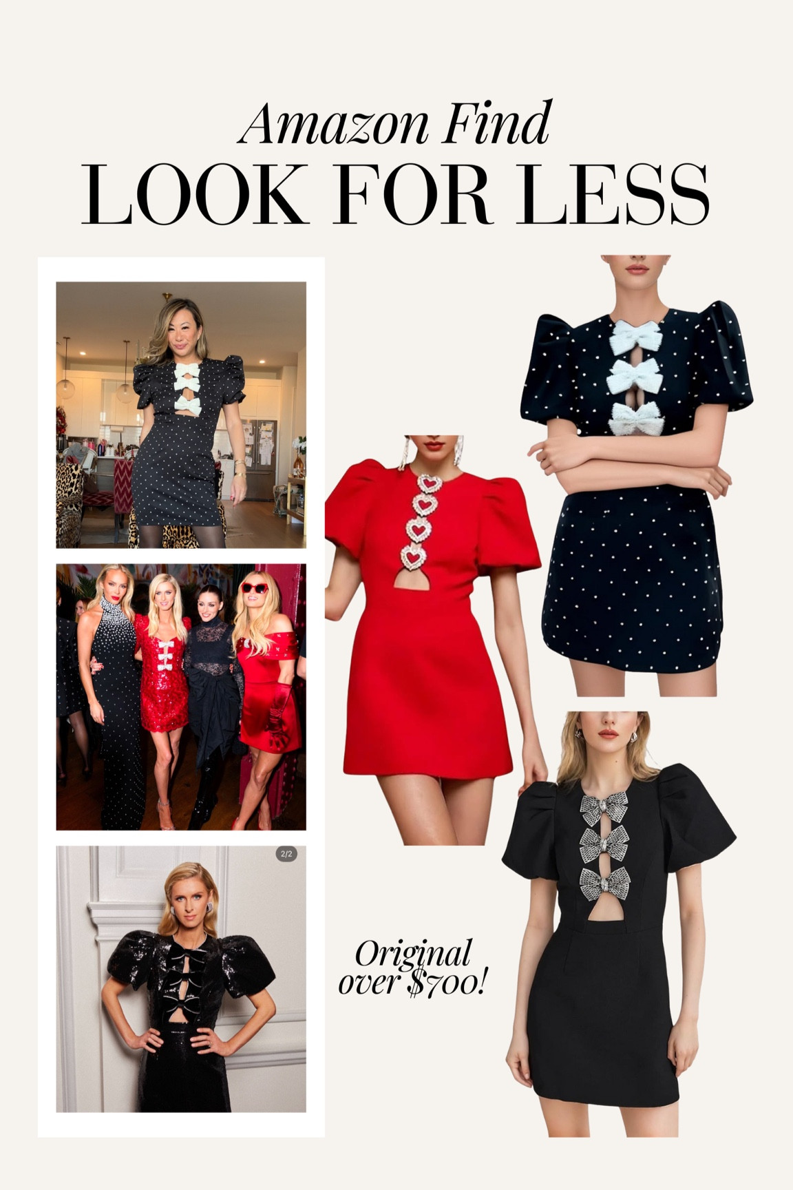 Amazon dress that looks similar to Rebecca Vallance! So cute and such a steal, perfect Valentine’s Day dresses

Vday dress, bow dress, heart dress, red dress, black dress, Rebecca vallance similar, Amazon finds

#LTKFindsUnder100 #LTKStyleTip