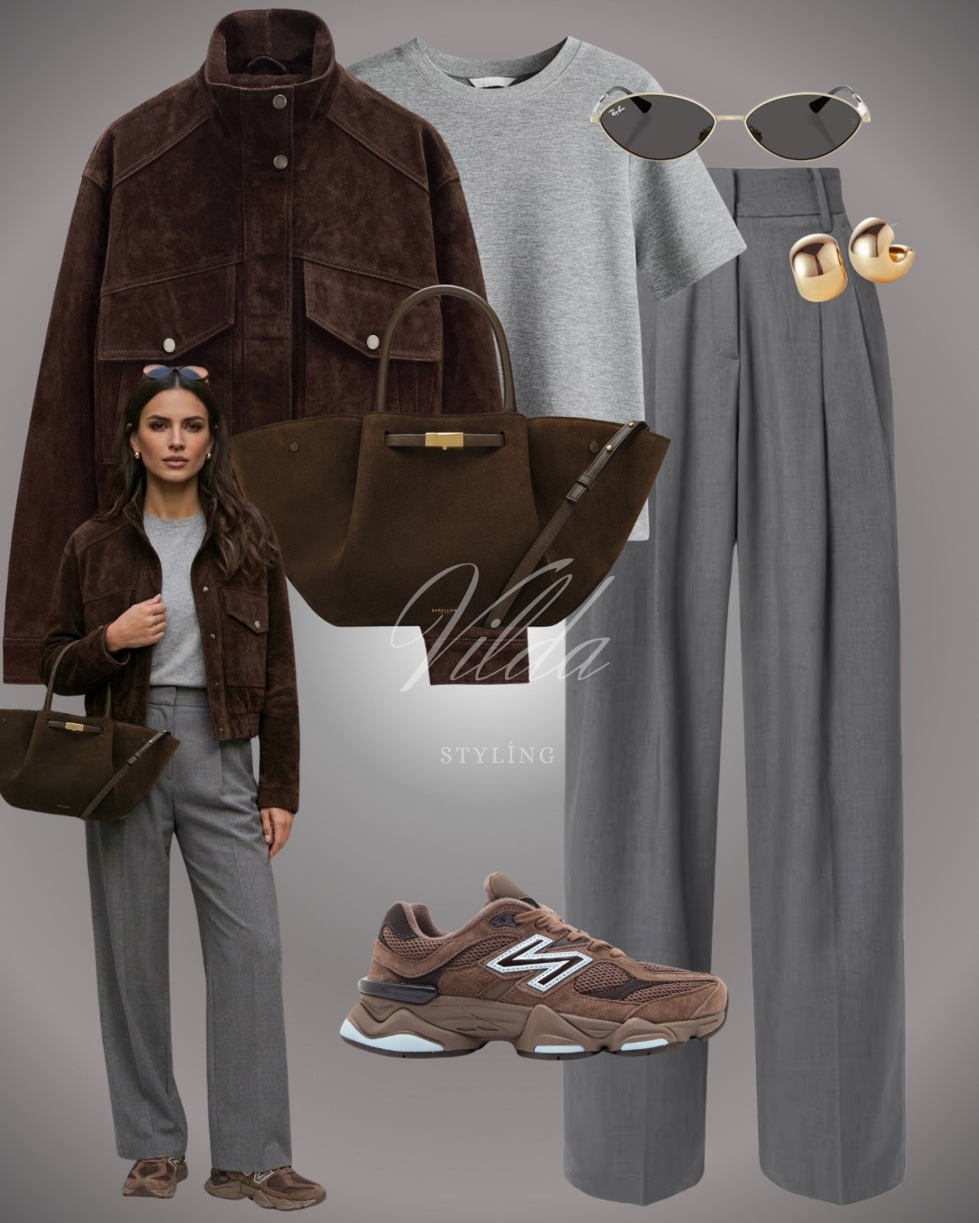 Chocolate & Charcoal ☕️🩶
Mixing textures today with this rich suede bomber and tailored trousers. It’s the perfect balance of "put-together" and "cool girl" comfort. These brown New Balance 9060s are officially my new personality.
#OOTD #StreetStyle #SuedeSeason #QuietLuxury #LTKfit


#LTKspring #LTKuk #LTKworkwear