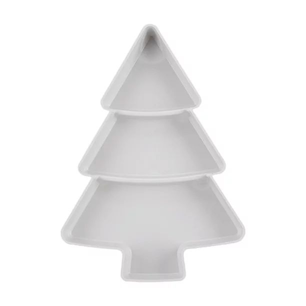 NICEXMAS Creative Christmas Tree Shape Fruit Plate Household Plastic Nuts Snacks Plates Portable ... | Walmart (US)