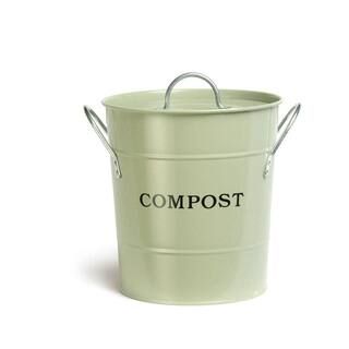 Exaco 2-in-1 Apple Green Lid with Rubber Seal Compost Bucket-CPBG01 - The Home Depot | The Home Depot