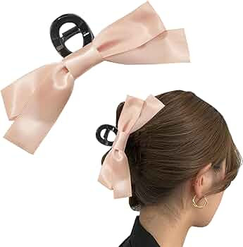 Bow Hair Claw Clip for Women Girls,Bow-knot Hair Claw Clips Barrettes for Thick Thin Hair,Big Bow... | Amazon (US)