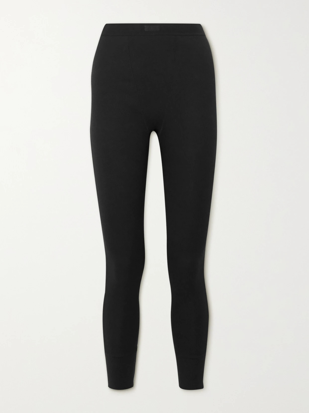 SKIMS - Thermal Ribbed Cotton-blend Leggings - Soot | NET-A-PORTER (US)