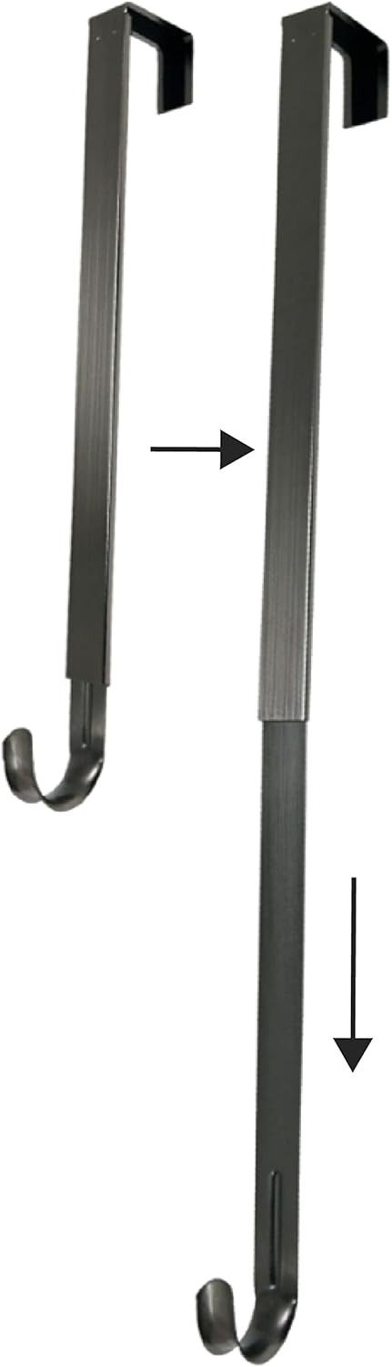 Haute Decor Adapt Adjustable Wreath Hanger (Brushed Nickel) — Over The Door Wreath Hanger for F... | Amazon (US)