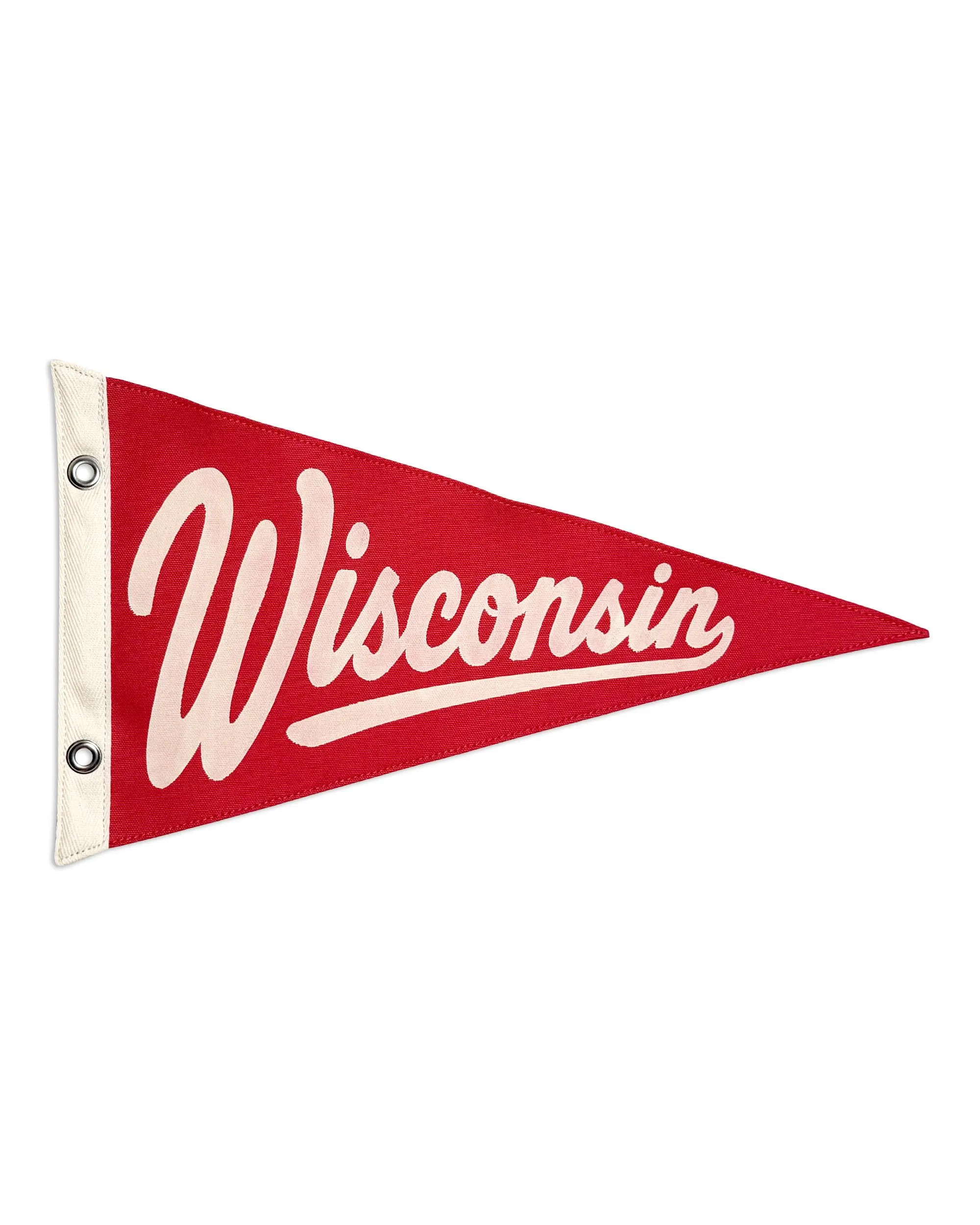 Wisconsin State Vintage-Inspired Canvas Pennant Flag | Etsy (Global)