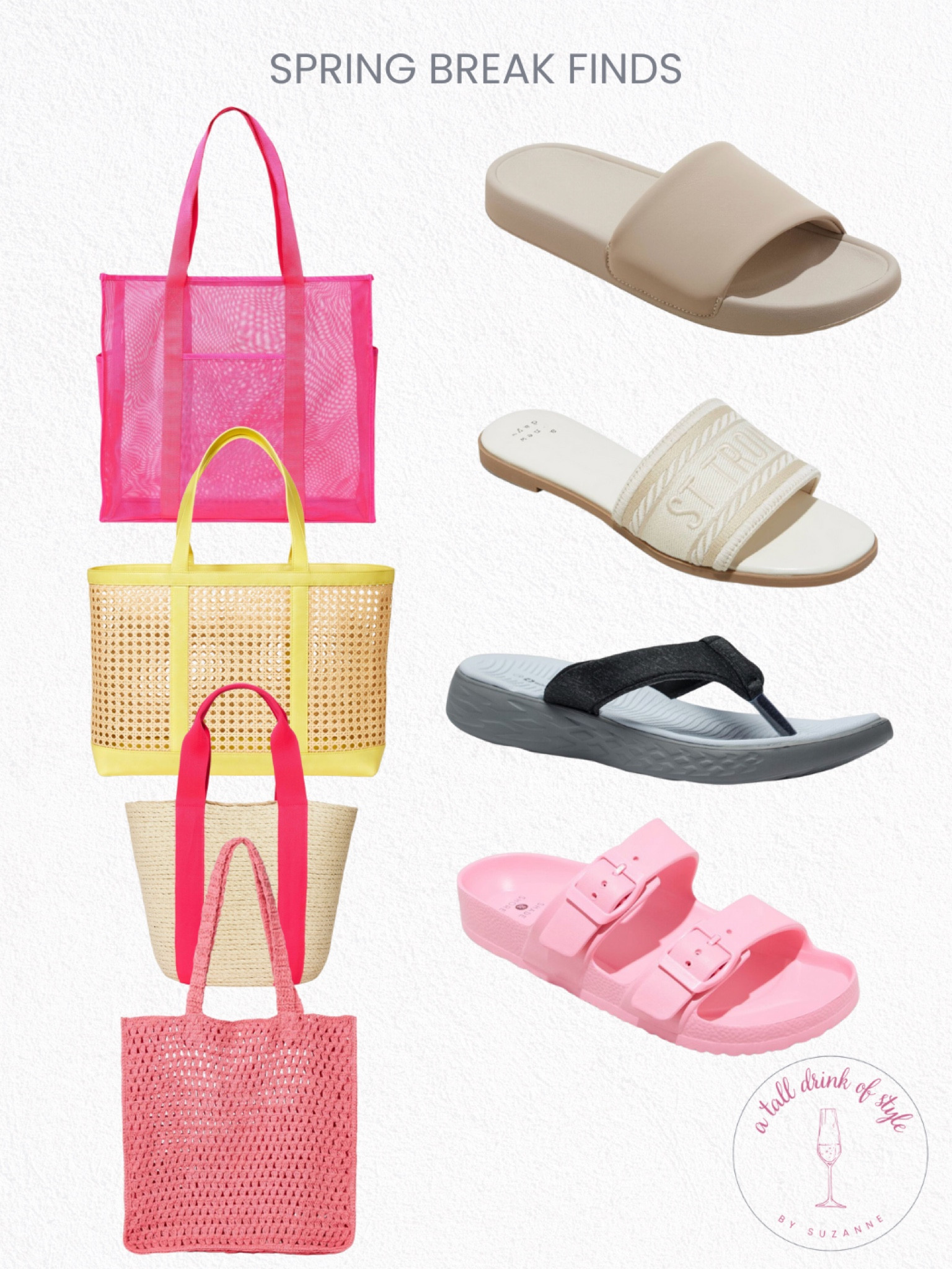 Spring break beach trip sandals and totes for the beach or pool from Target


#LTKSeasonal #LTKtravel #LTKswim