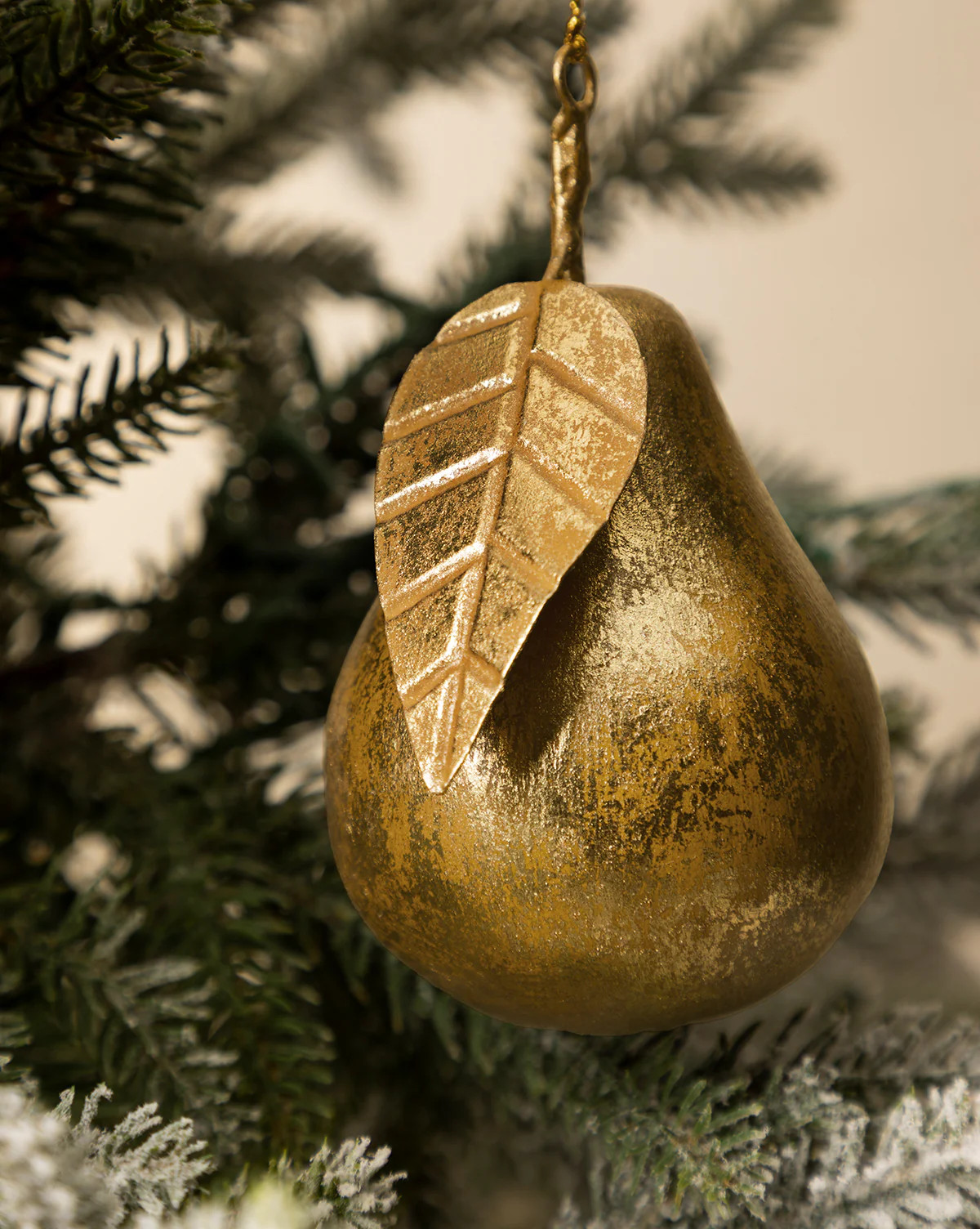 Gilded Pear Ornament | McGee & Co. (US)
