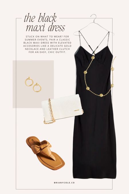you can never go wrong with a classic black maxi dress — especially for summer events. dress up or down with the right combination of accessories. a wardrobe staple! 




#summer #chic #maxi #maxidress #dresses #blackdress #event #eventdress #goldjewelry #anthropologie #madewell #shopbop

#LTKitbag #LTKstyletip #LTKSeasonal