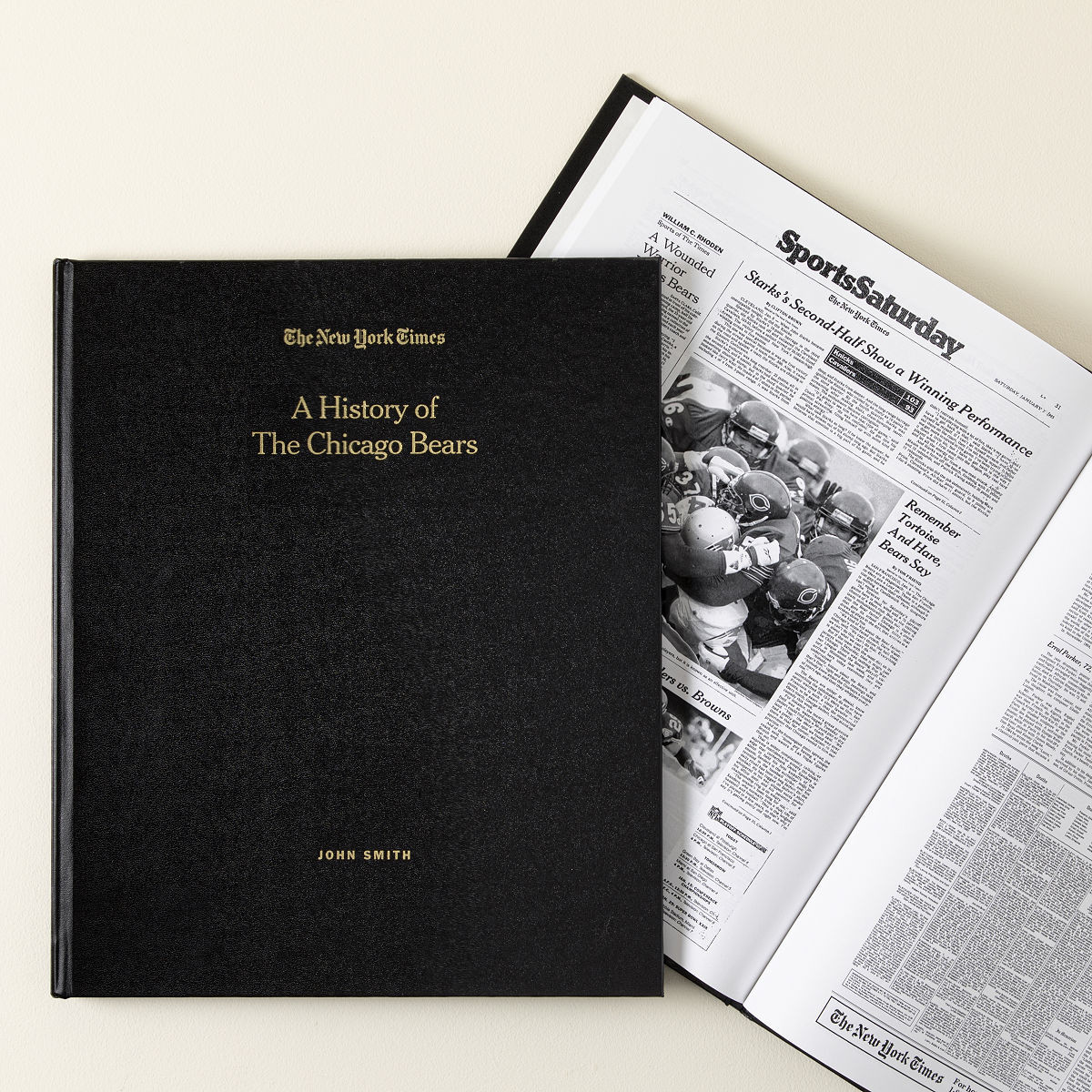 New York Times Custom Football Book | UncommonGoods