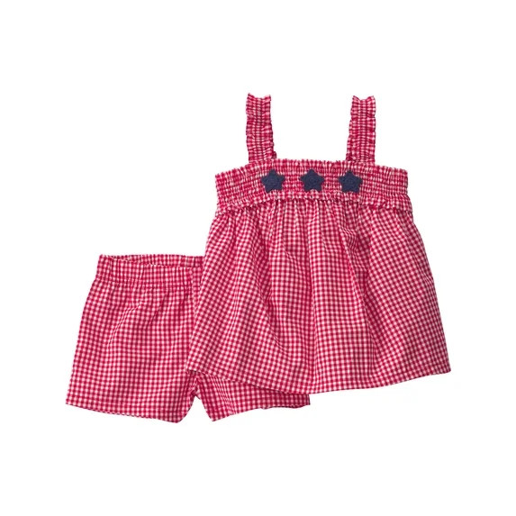 Carter's Child of Mine Baby and Toddler Girl Patriotic Americana Americana Outfit Set, 2-Piece, S... | Walmart (US)