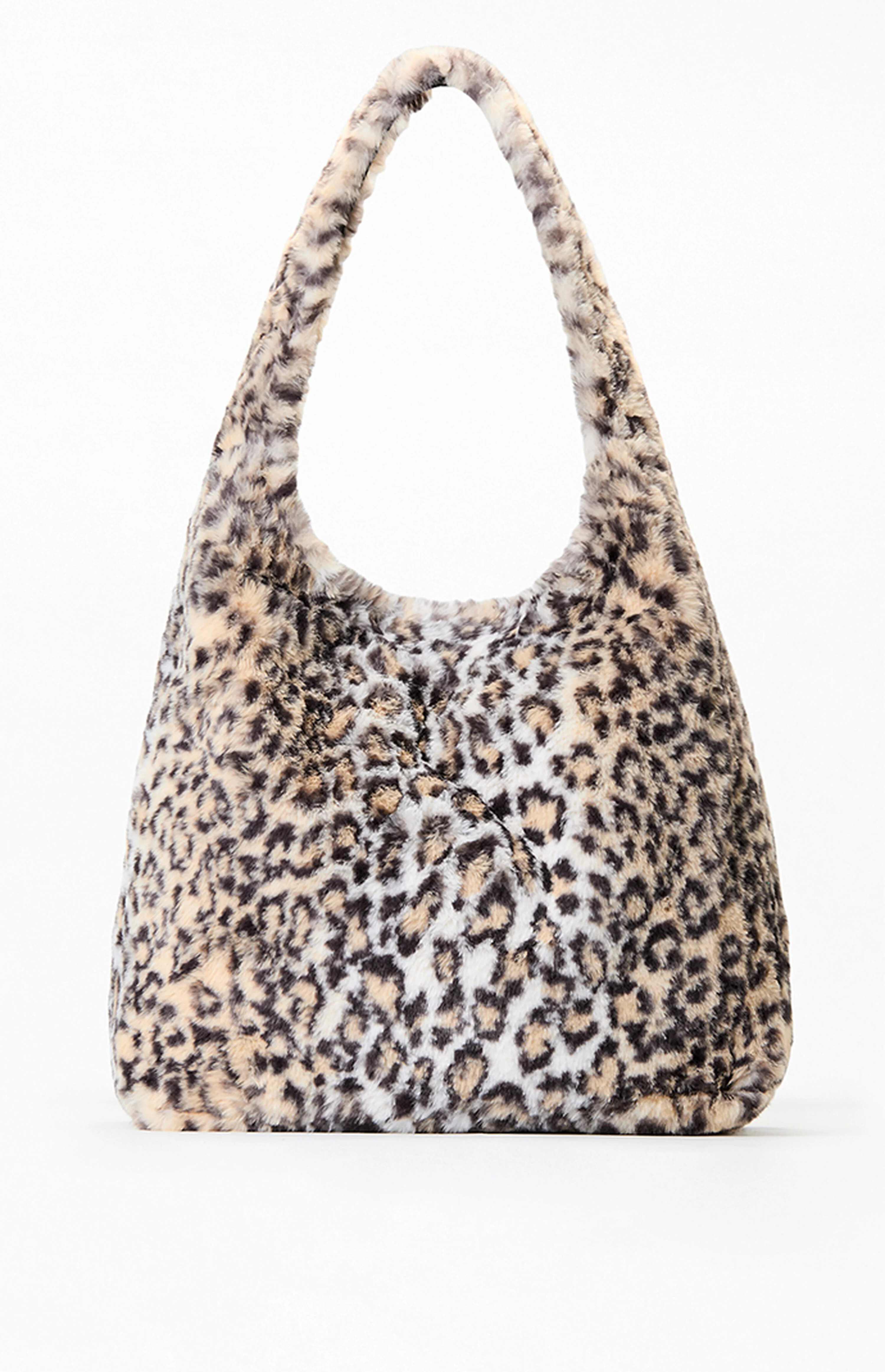John Galt Leopard Faux Fur Shoulder Bag | PacSun