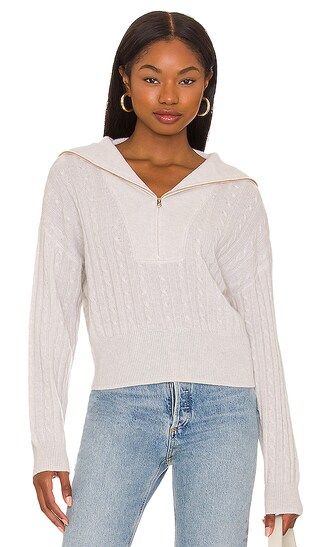 Cashmere Cable Quarter Zip | Revolve Clothing (Global)