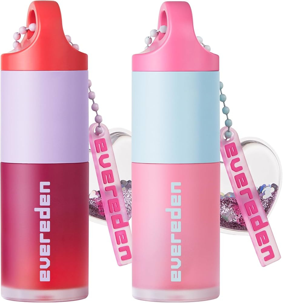 Evereden Kids Tinted Non Toxic Lip Gloss Kit: Ruby Red & Sakura Pink - Non Toxic Makeup Kit for G... | Amazon (US)