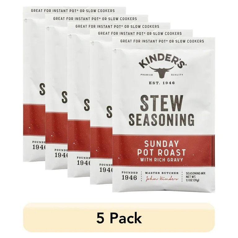 (5 pack) Kinder's Sunday Pot Roast Stew Seasoning for Slow Cooking, 1 oz | Walmart (US)
