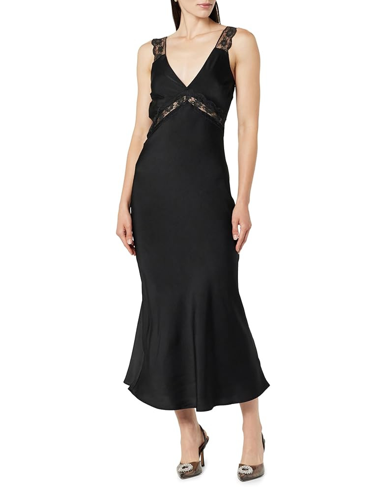 The Drop Women's Valentina Lace-Trimmed Slip Dress | Amazon (US)