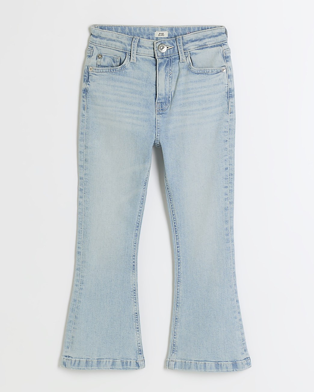 Girls blue flared jeans | River Island (UK & IE)
