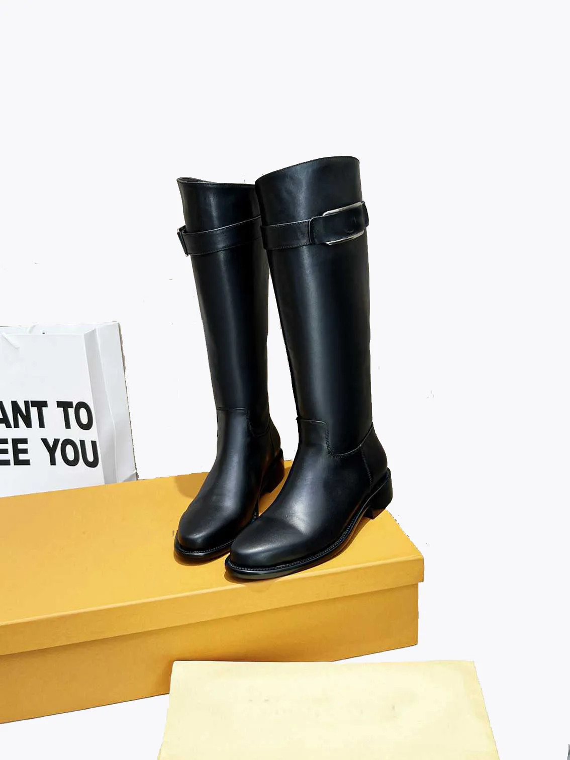 Luxury New Womens Boots Knee Winter Martin Knight Motorcycle Cool Rainboots Shoes Size 35-41 | DHGate