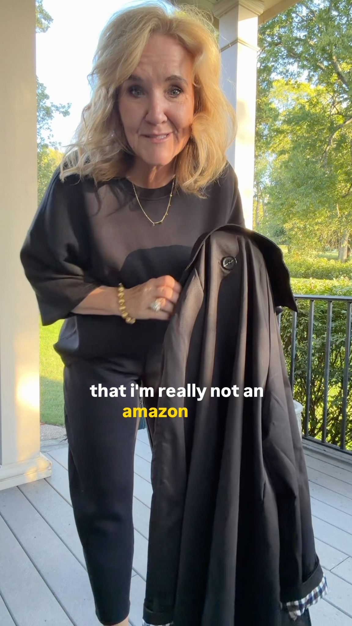 Amazon  jacket with plaid lining size medium comes in a khaki or stone color too  
Spanx air essential 15% off for new customers only code NANETTEXSPANX 

Size medium top 
Size medium petite bottom 

#LTKTravel #LTKOver40 #LTKPetite