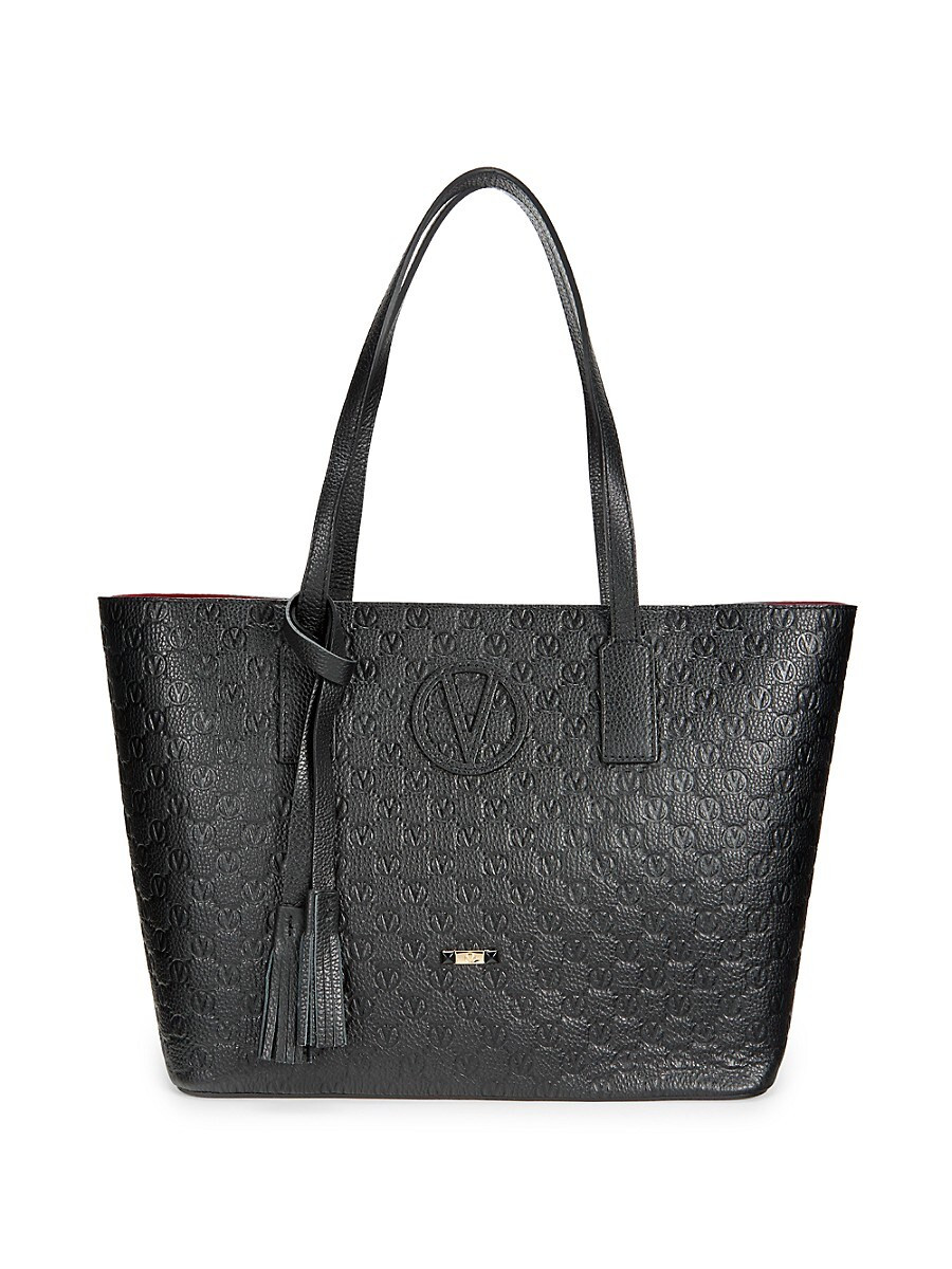 Valentino by Mario Valentino Women's Soho Leather Tote - Black | Saks Fifth Avenue OFF 5TH