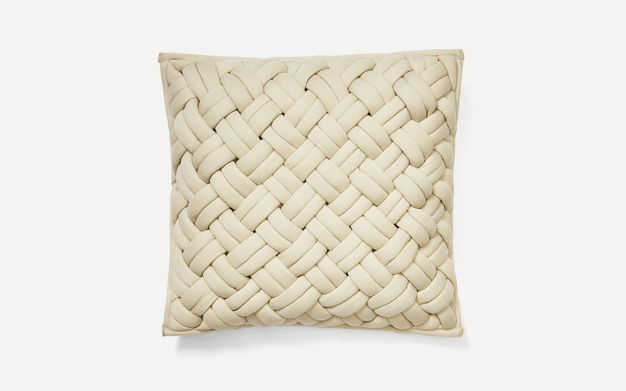 Ivory Interknit Jersey Pillow Cover | Burrow | Burrow