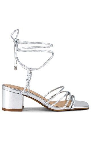 Athena Block Heel in Silver | Revolve Clothing (Global)