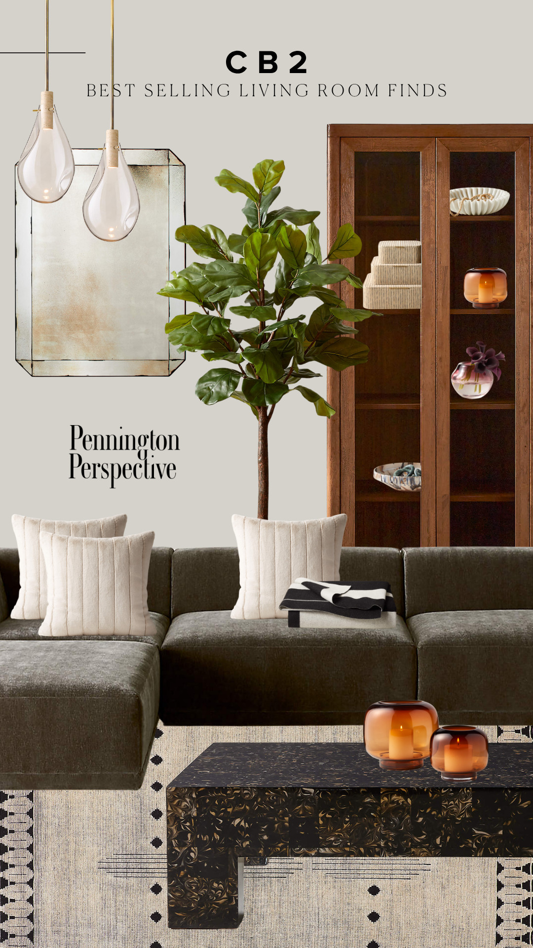 Elevate your living room with warm tones and modern elegance. 

#CB2 #LivingRoomInspo #ModernDecor #HomeStyle #InteriorInspo #CozyLiving #NeutralDecor #StylishSpaces #HomeRefresh #DesignInspo
 

 #LTKdayinmylife #LTKHome