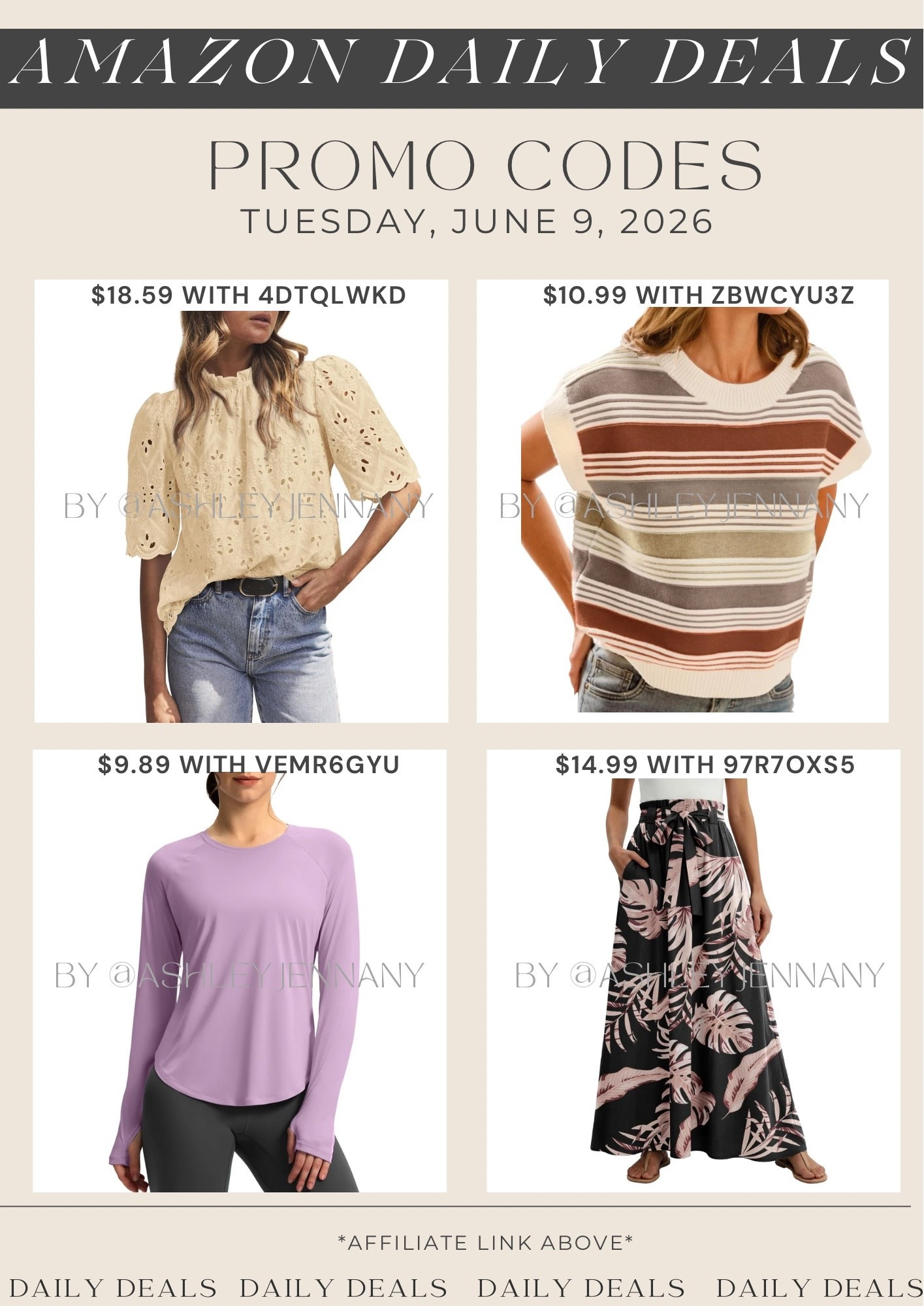 Amazon deals

#LTKSaleAlert #LTKMidsize #LTKootd