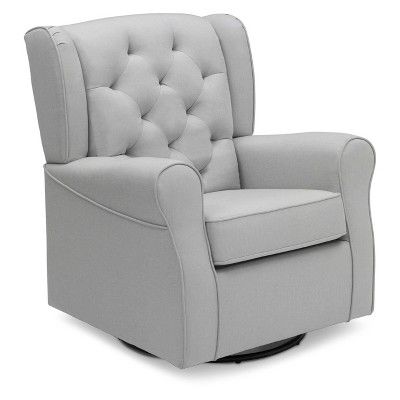 Delta Children Emma Nursery Glider Swivel Rocker Chair - French Gray | Target