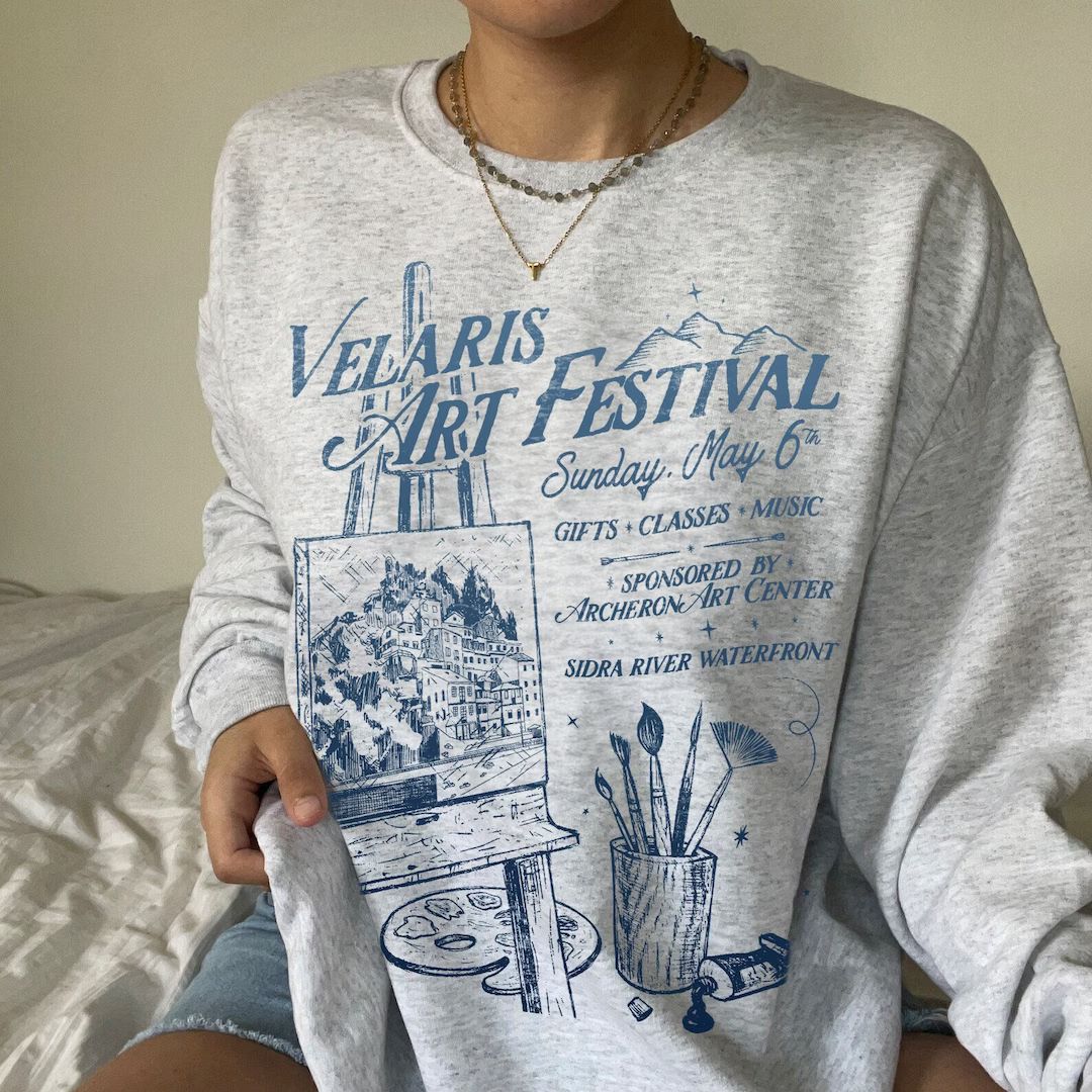 Velaris Art Festival Sweatshirt ACOTAR Night Court Licensed - Etsy | Etsy (US)