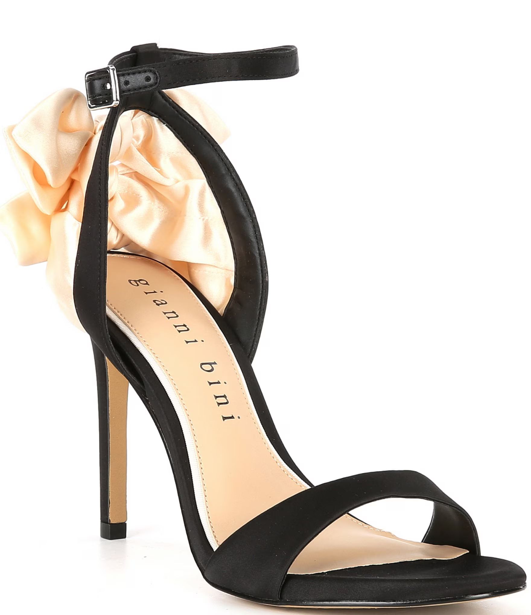 Ansley Satin Bow Back Dress Sandals | Dillard's